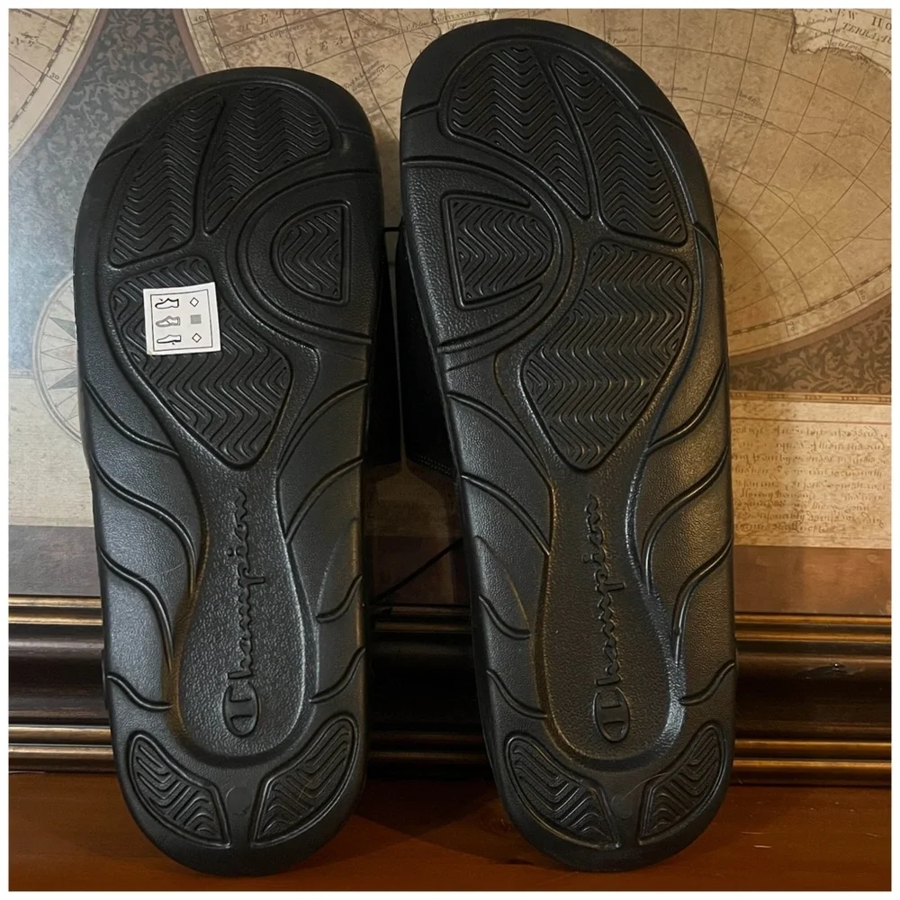 Champion • Men's Scarlet Black Slide Sandal